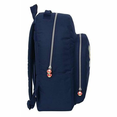 Zaino per Bambini Super Mario Azzurro Blu Marino 32 x 42 x 15 cm